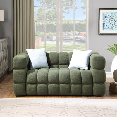 Mercer41 Monica 61'' Boucle Square Arm Loveseat & Reviews
